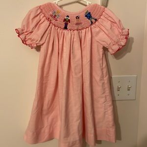 Nutcracker smocked dress